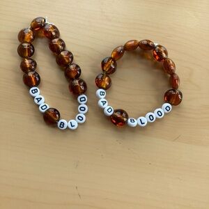 Bad blood Taylor swift eras tour Amber Beaded Kids Bracelet Set